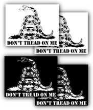 8&quot; GADSDEN FLAG Vinyl Car Truck Window Don&#39;t Tread on me Sticker 2 WHITE... - £11.78 GBP