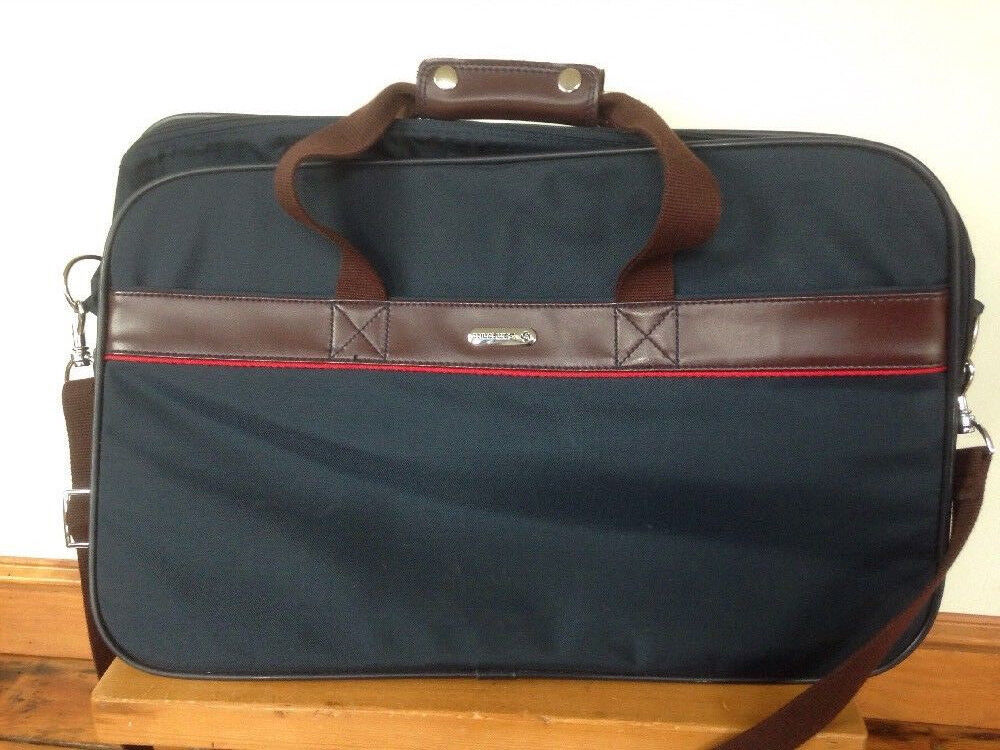 Vtg Samsonite Sidekicks II Navy Blue Expandable Carry On Suitcase Bag Luggage - $49.99
