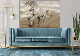 Horse home decor Large canvas art Rustic wall decor Horse canvas art Horse art - £52.33 GBP