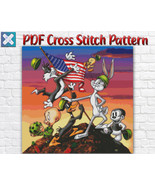   Looney Tunes Cartoon Bugs Bunny Counted Cross Stitch Pattern Needlewor... - $3.50