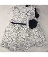 The Children&#39;s Place Baby Girl Black White Sleeveless Party Dress Sz 0-3... - $13.66
