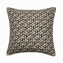 16&quot;x16&quot; Embroidered Multicolor lue Jacquard Silk Pillow Cover, Color Lovers - $29.67+