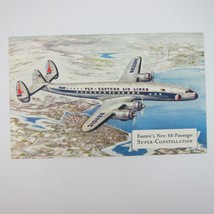Postcard Eastern Air Lines Super Constellation Plane Vintage 1950s UNPOSTED - £7.98 GBP