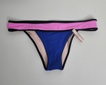 Victoria Secret Women Large Banded Itsy Pink Blue Color Block Swim Bikin... - £15.73 GBP