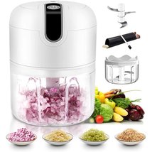Garlic, Food, Onion Chopper, Updated Powerful Motor, Portable USB Rechargeable - £18.07 GBP
