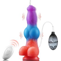 Vibrating Monster Dildo Fantasy Squirting Dildo Knot Dragon Dildo Ejaculating To - $62.99