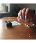 24 Pcs French Tip Press on Nails Short Flower Fake Nails with Designs - $132.04 MXN