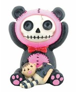 Furrybones Pink Pandie Skeleton in Innocent Panda Bear Costume - £7.52 GBP