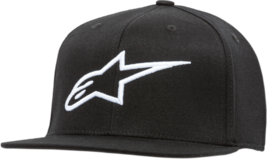 Alpinestars Mens Ageless Flat Hat Flexfit Cap Lid Black/White S/M - £22.10 GBP