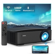 Outdoor Projector, 350 Ansi Lumens, Movie Projector With Wifi And Blueto... - $392.99