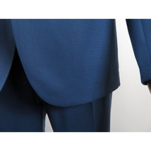 Men Suit BERLUSCONI Turkey 100% Soft Italian Wool Super 180's 2pc #Ber31 Blue image 2
