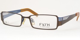 Fysh Uk I Urban Eyewear 3328 128 Brown /Blue Unique Rare Eyeglasses 51-17-135mm - £76.37 GBP