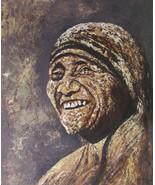 MOTHER TERESA Portrait Art Print 22x18 Catholic Nun Mhiripiri Gallery Si... - $27.71