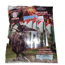 Jurassic World 8 Mini Play Packs - Coloring Book, Crayons And Sticker - £12.52 GBP