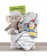 Welcome Little Peanut: Elephant Themed Baby Basket - $164.29 CAD