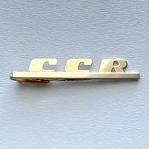 Vintage Hickok Monogram CCR Goldtone Tie Bar Alligator Clip USA - £17.18 GBP