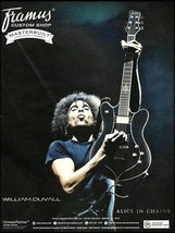 William Duvall (Alice In Chains) Framus guitar ad 2018 advertisement print - £3.31 GBP