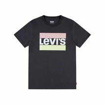 T-shirt Levi&#39;s Sportswear Logo Dark Shadow  Black - £52.06 GBP