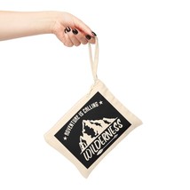 Stylish Cotton Canvas Accessory Pouch with Zipper and Strap | Adventure ... - £12.33 GBP