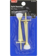 2 Doorstops Solid Brass Finish and Rubber bumPer screw door stop BULLDOG... - $356.20 MXN