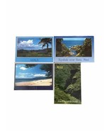 LOT OF 4 1980&#39;s POSTCARDS MAUI HAWAII HANA, KENNEDY PROFILE - 1 USED - $13.72 CAD