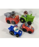 4 Fisher Price Little People Toys - Helpful Farm Tractor - Fire Engine +... - $13.86