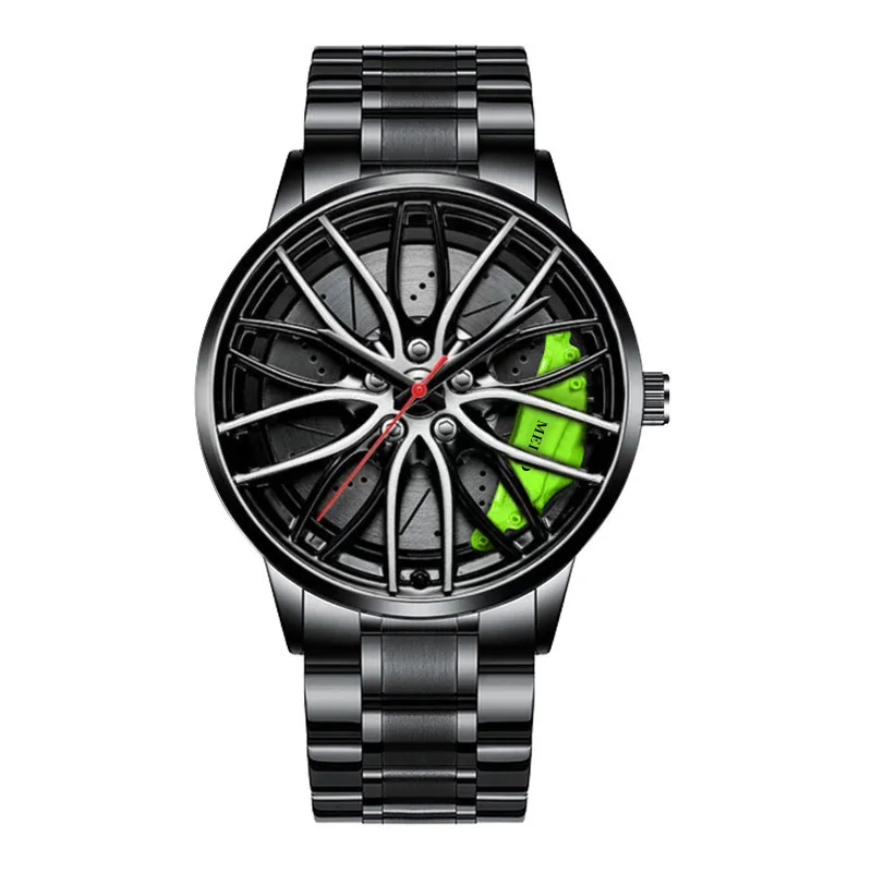  Automatic Electroplated Car Steering Wheel Non-Mechanical Sports Watch #5 - €13,88 EUR