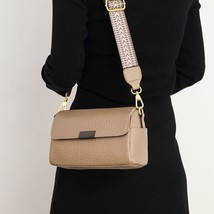 Women Shoulder Bag Handbag Wide Multicolor Strap Ladies Handbag Purse Messenger - £29.87 GBP