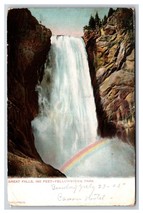 Great Falls Yellowstone Park WY Wyoming UNP Haynes UDB Postcard W18 - £6.96 GBP