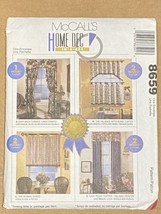 McCalls 8659 Home Decor Drapes Curtains Valance Window Treatments Sewing Pattern - £5.37 GBP