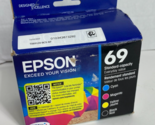 Epson 69 4-PACK Combo Ink Cartridges Black/Cyan/Magenta/Yellow Set (T069... - £33.41 GBP