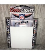 Coors Light 2002 Vintage &quot;IT&#39;S ON!&quot; Dry Erase Magnetic NFL Football Meta... - £66.49 GBP