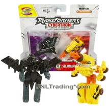 Yr 2005 Transformers Cybertron 2 Pk Mini-Con Figure Set Razorclaw Vs Steamhammer - £39.81 GBP