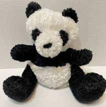 Manhattan Toy Plush Panda Bear Puppet Black and White 10 inches - $16.56