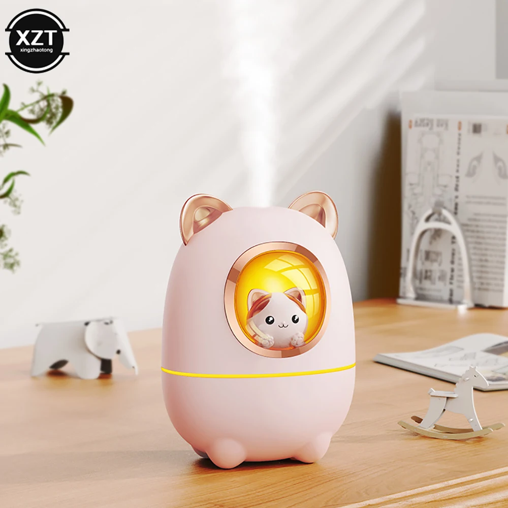 200ML Cartoon Humidifier Cute Style Essential Oil Diffuser with Night Light - £13.56 GBP