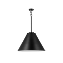 Globe Electric Irvine 24&quot; Wide LED Pendant - Matte Black - 66007 - £118.69 GBP