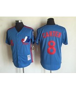 Expos #8 Gary Carter Jersey Old Style Uniform Blue - €39,08 EUR