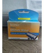 SHOPKO RAZOR 5-BLADE REFILL CARTRIDGES W/ TRIMMER COMPARE TO FUSION. 4 C... - $16.71