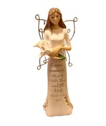 Pavilion Gift Heaven Angel Holding Calla Lillies Figurine 7.5 Inch 22204 - $14.00