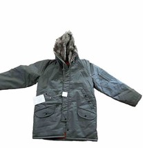 New VTG Snorkel Storm Proof CoatGreen Parka US Military Skyline Orange L... - $225.00