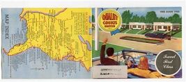 1950 QUALITY COURTS United Free Guide Booklet Travel First Class - $18.81