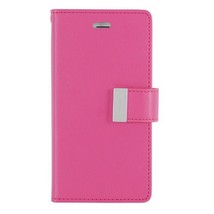 For Samsung S8+ Goospery Rich Diary Leather Wallet Case Hot Pink - $6.76