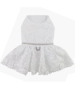 Formal Wear Elegant White Lace Wedding Dress with Matching Leash Sizes X... - $48.34 CAD
