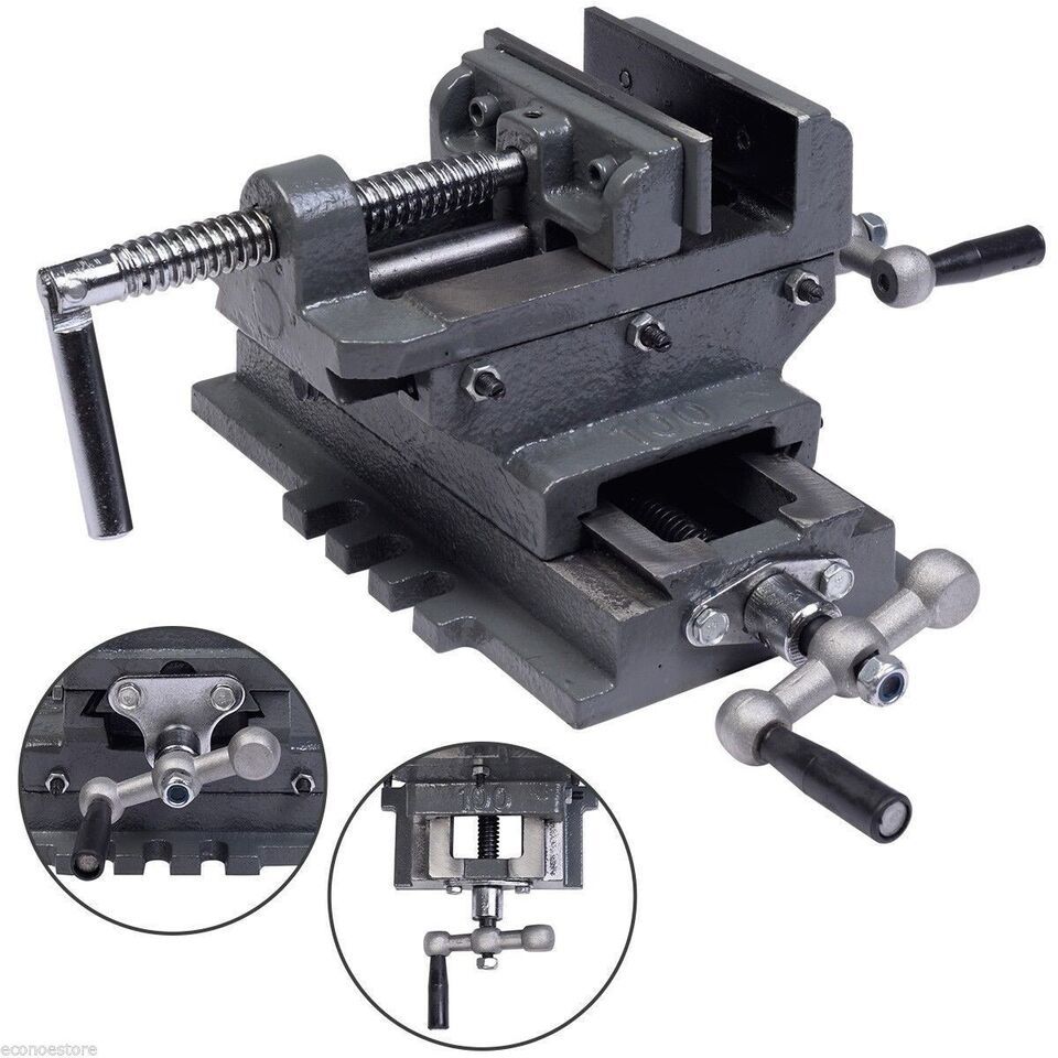 4&quot; Cross Drill Press Vise Slide Metal Milling 2 Way X-Y Clamp Machine - $78.53