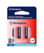 3 pack (4pcs ea) Westinghouse AA Ni-Mh Rechargeable Batteries, 1.2V 2000... - £23.77 GBP