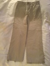 Size 12 Vineyard Vines khaki uniform pants Shep&amp;Ian adjustable waist flat front - £12.57 GBP