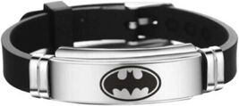 NEW BATMAN BLACK BRACELET WRISTBAND STAINLESS STEEL THE BAT MAN BRUCE Wayne - $15.79