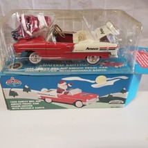 Amoco 1955 Bel Air Chevy Pedal Car Bank &amp; Santa Driver Gearbox Collectible  - $32.66