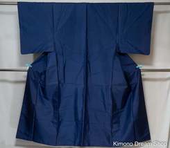 Blue Iromuji Men&#39;s Kimono &amp; Haori Ensemble - Scenery and Tortoise Shells... - $70.00+