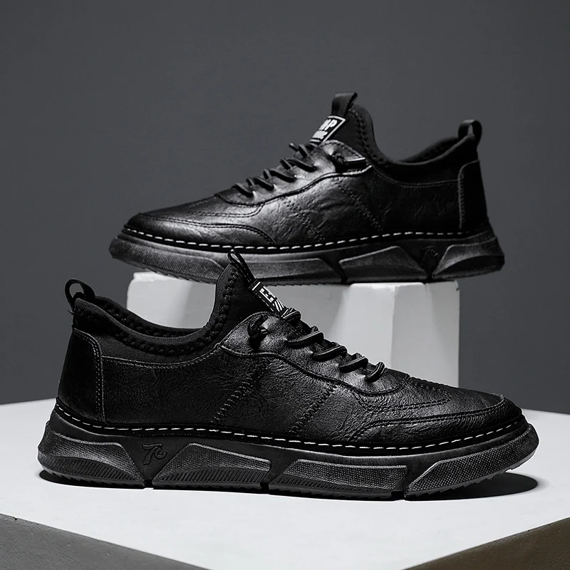 UYEEMU Men&#39;s Shoes 2024 Summer New Trend Men&#39;s d Shoes Casual All-Match Black Wa - £220.34 GBP
